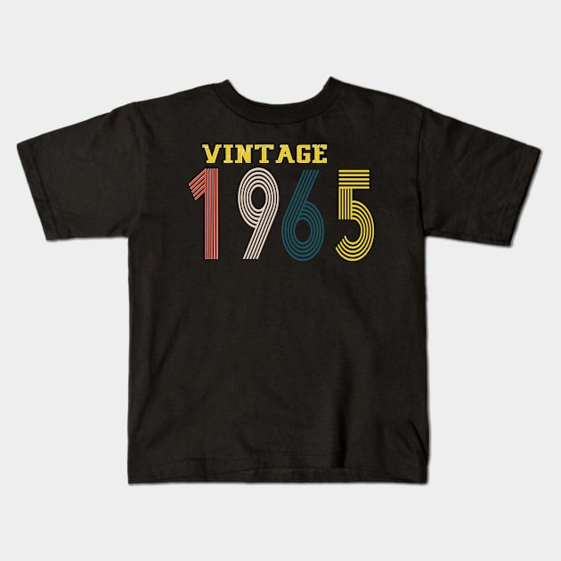 1965 vintage retro year Kids T-Shirt by Yoda